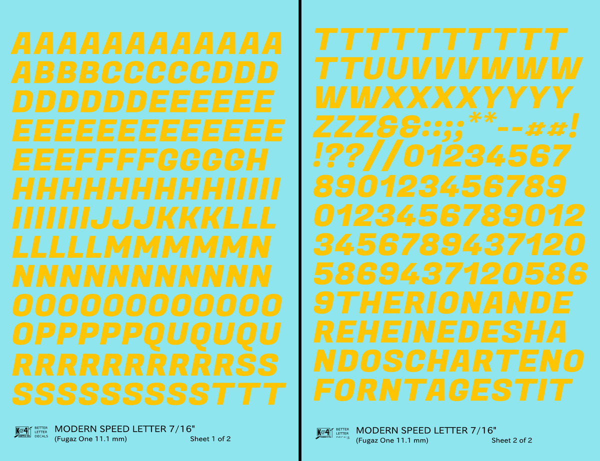 Modern Speed Letter Letter Number Alphabet