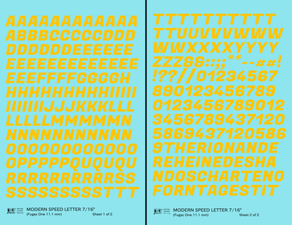 Modern Speed Letter Letter Number Alphabet