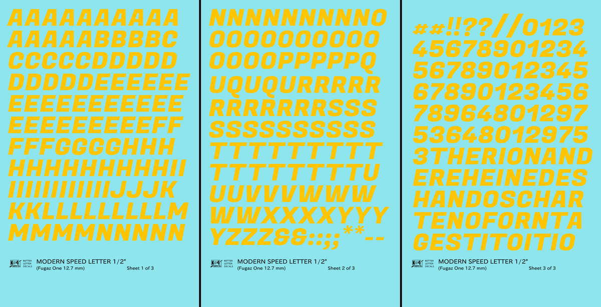 Modern Speed Letter Letter Number Alphabet