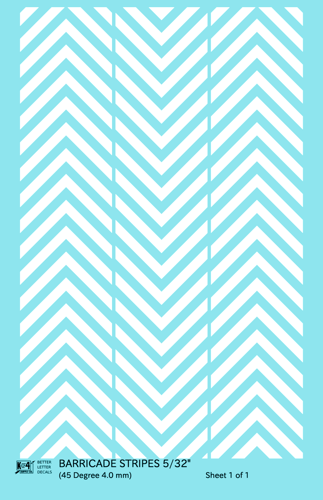 45 Degree Diagonal Barricade Stripes