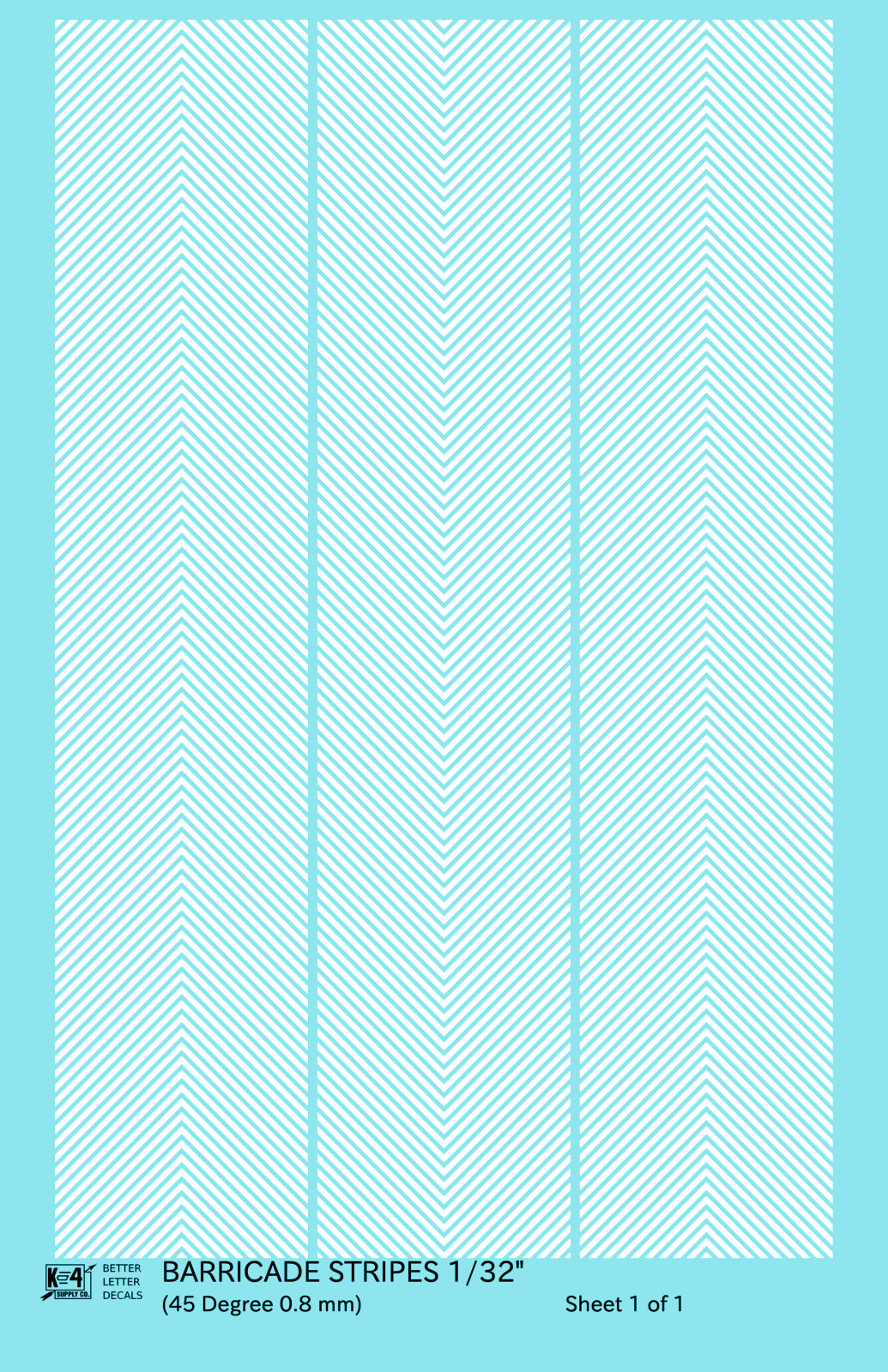 45 Degree Diagonal Barricade Stripes
