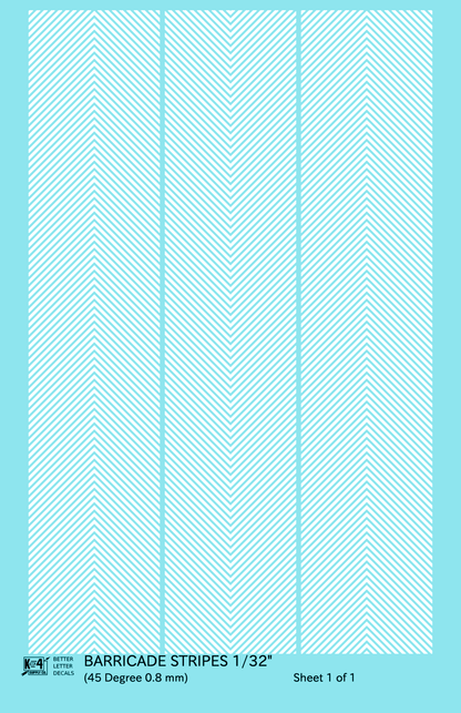 45 Degree Diagonal Barricade Stripes
