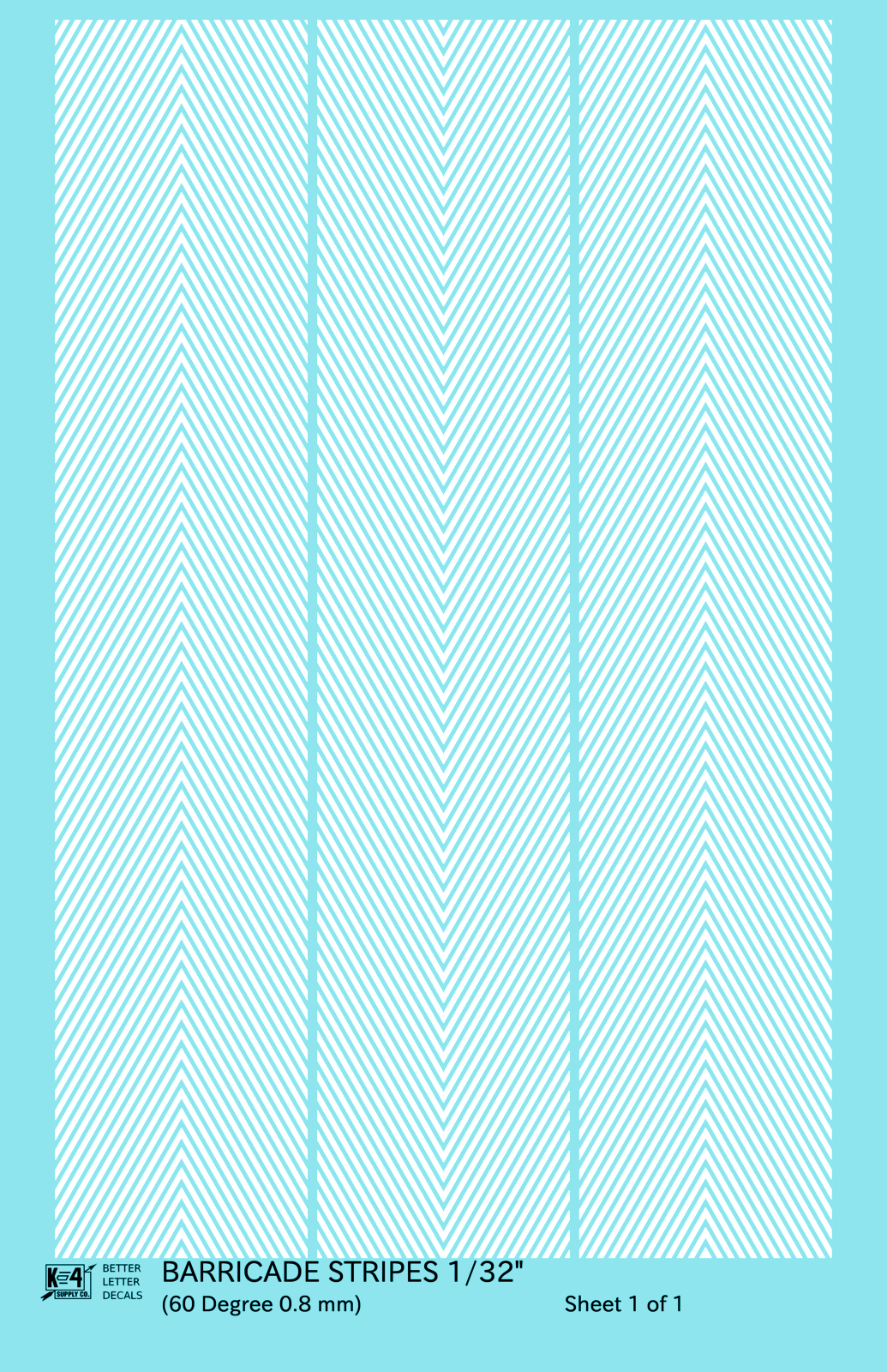 60 Degree Diagonal Barricade Stripes