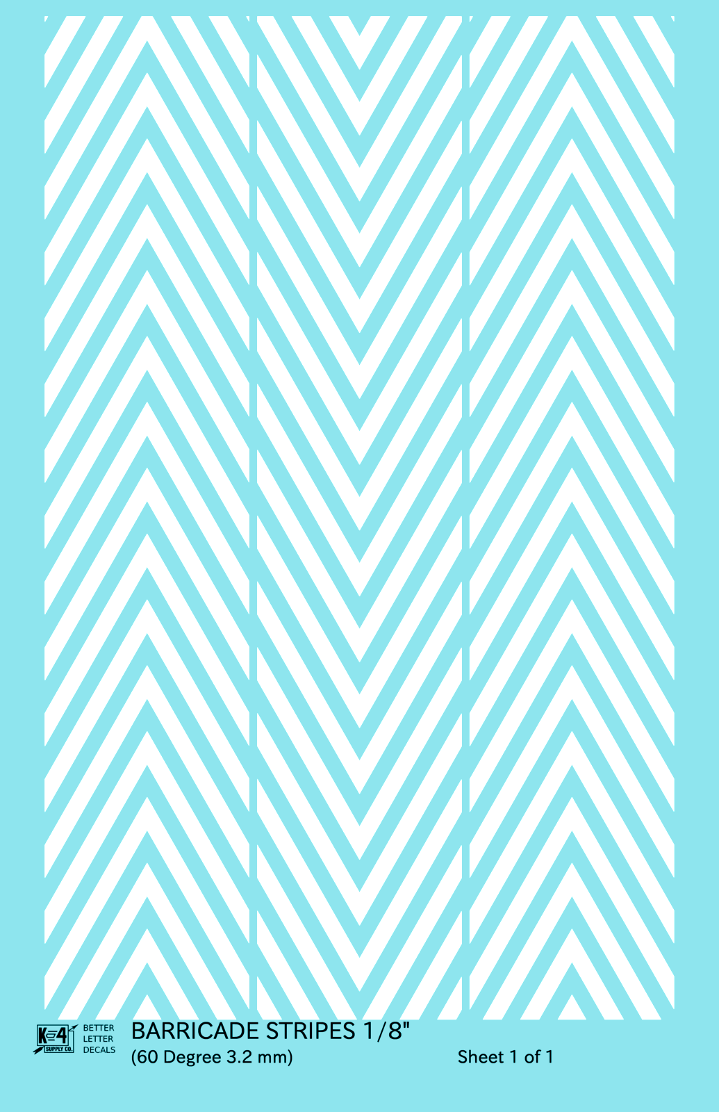 60 Degree Diagonal Barricade Stripes
