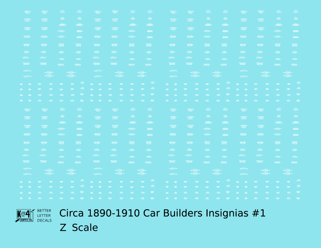 1900 Era Various Car Builder Insignias