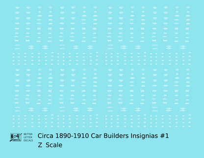 1900 Era Various Car Builder Insignias
