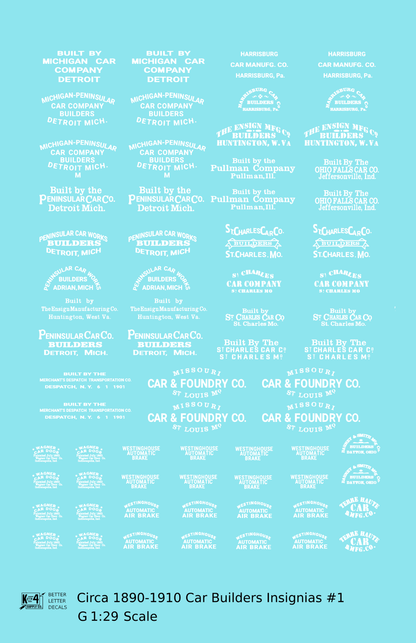 1900 Era Various Car Builder Insignias