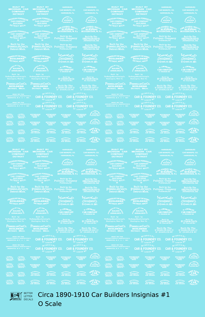 1900 Era Various Car Builder Insignias