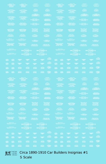 1900 Era Various Car Builder Insignias