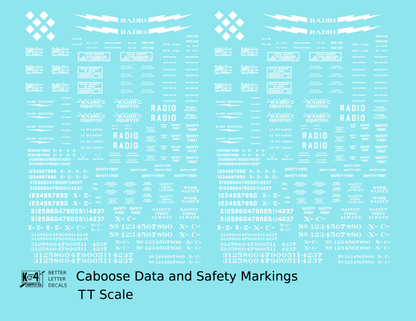 Caboose Data and Markings