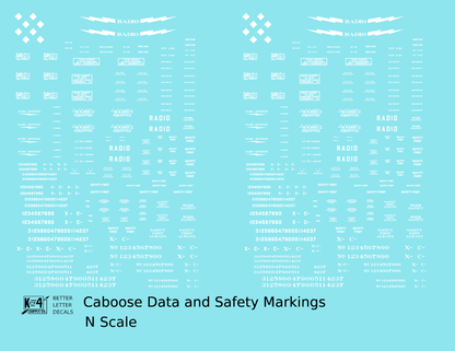Caboose Data and Markings