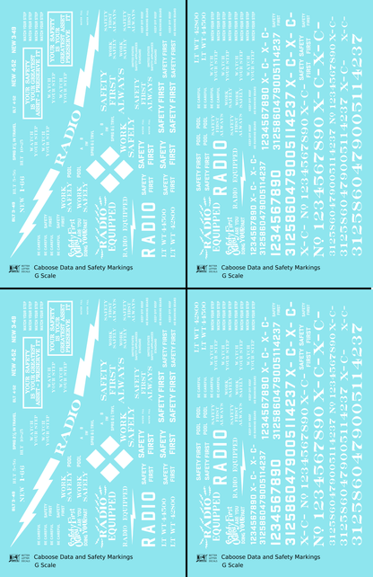 Caboose Data and Markings