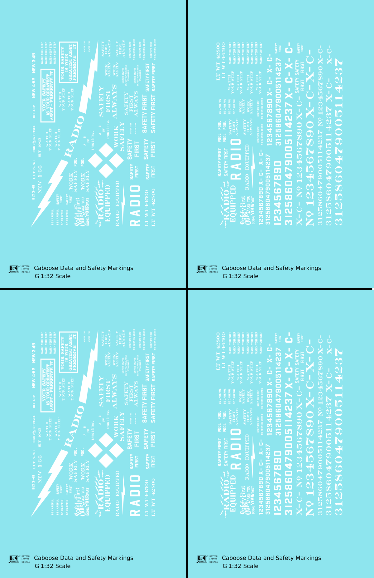 Caboose Data and Markings