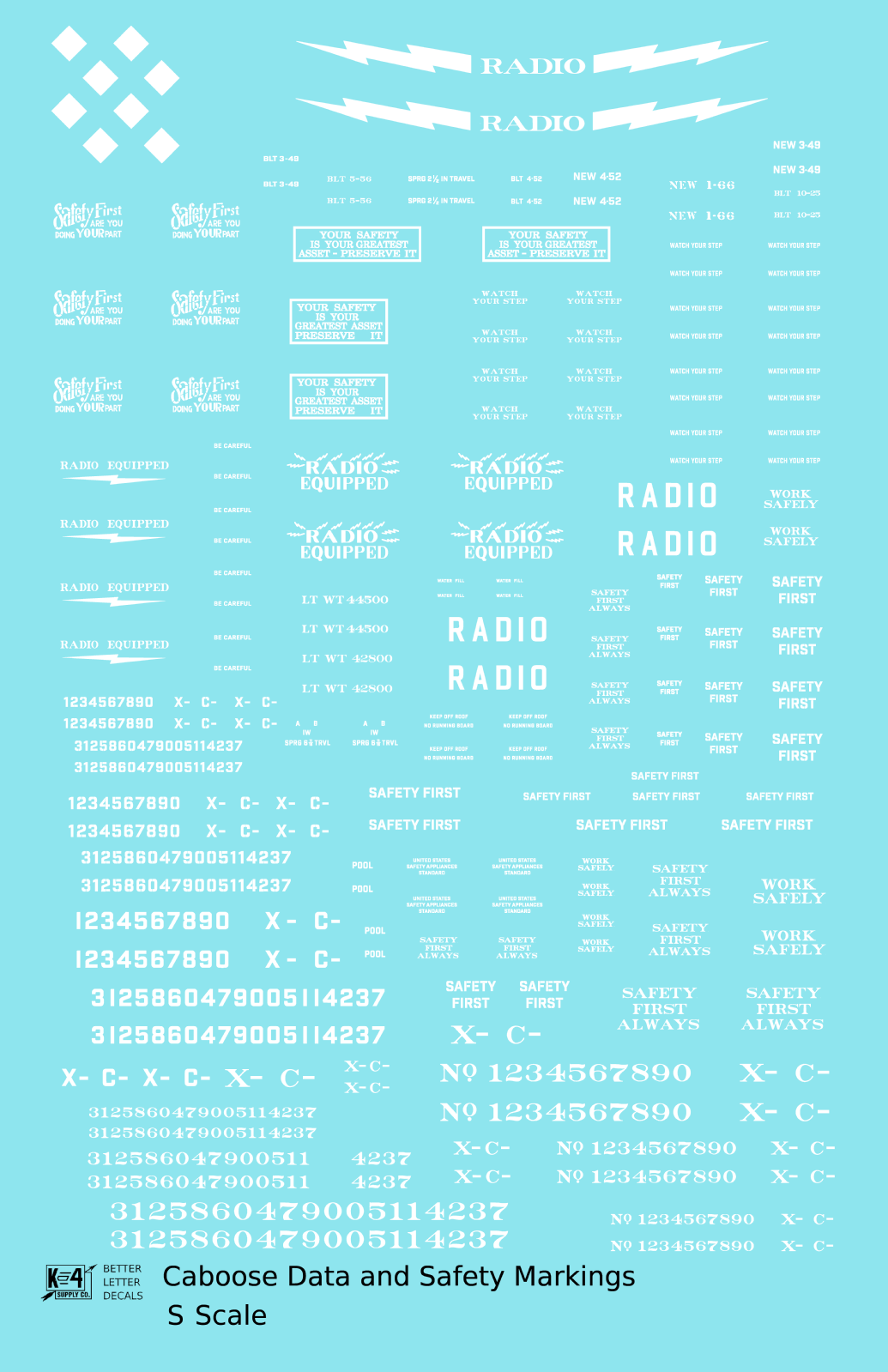 Caboose Data and Markings