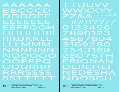 Extended Modern Gothic Letter Number Alphabet