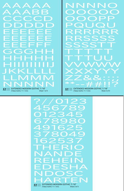 Extended Modern Gothic Letter Number Alphabet