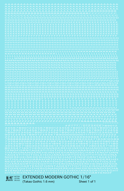 Extended Modern Gothic Letter Number Alphabet