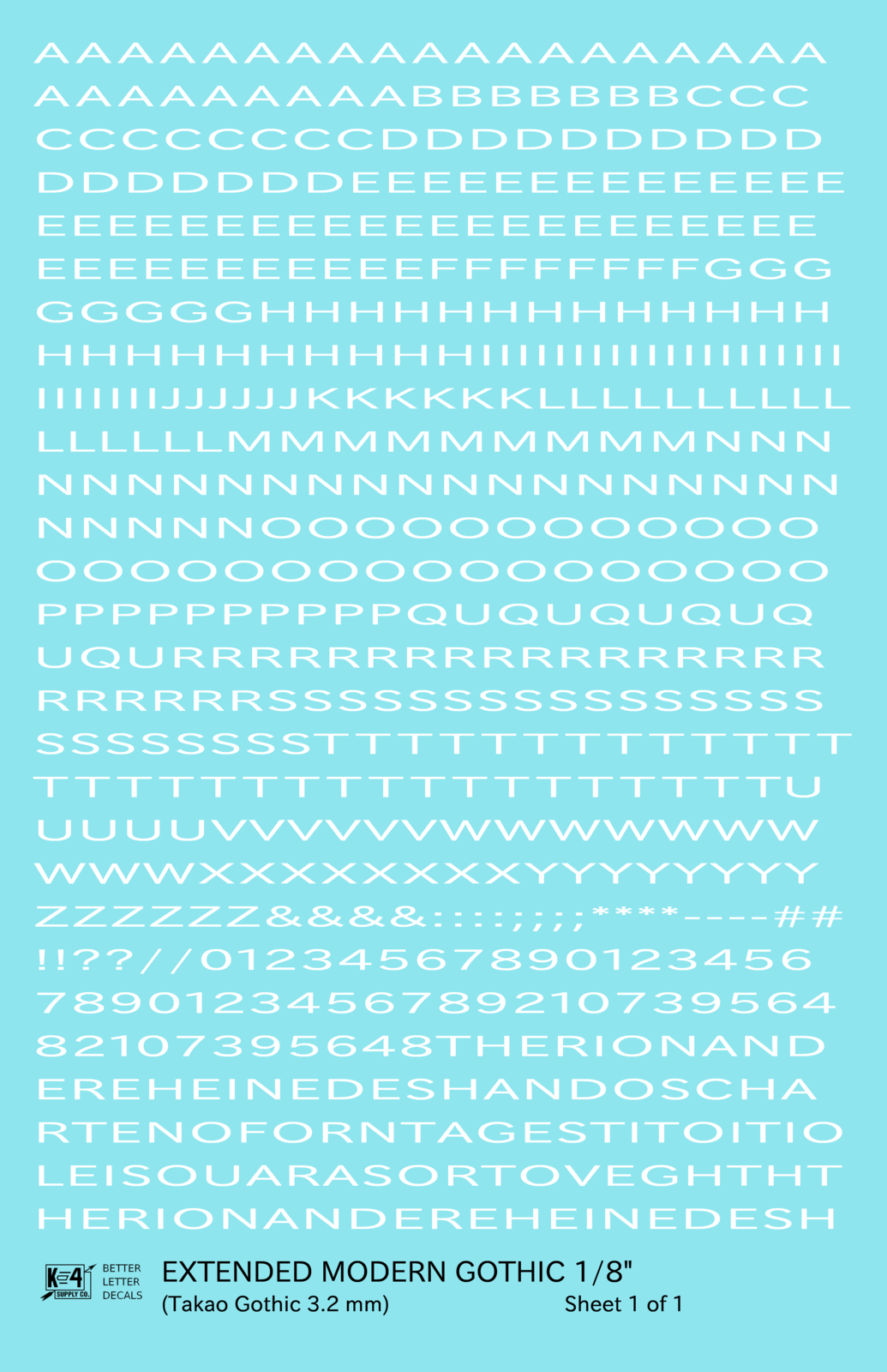 Extended Modern Gothic Letter Number Alphabet