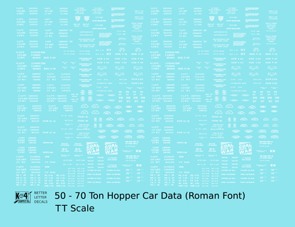Dimensional and Weight Data 50 To 70 Ton Hopper Car Railroad Roman