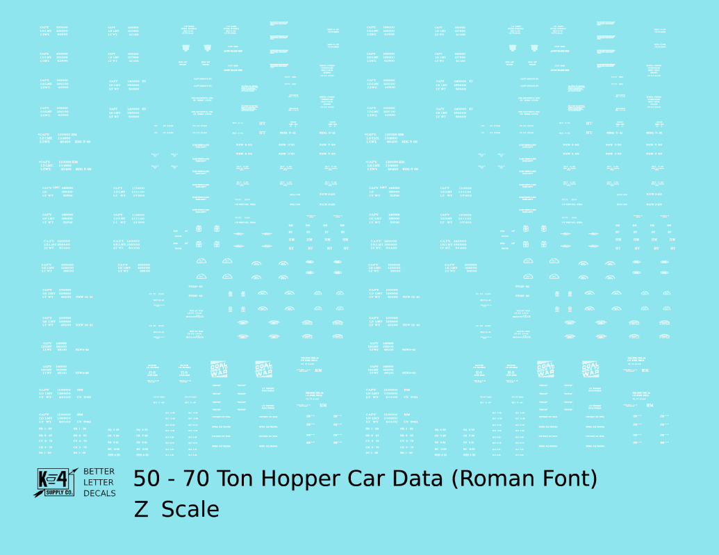 Dimensional and Weight Data 50 To 70 Ton Hopper Car Railroad Roman