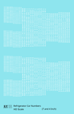 Reefer/Refrigerator Car Style Numbers  White 7 and 4 Inch Renumber