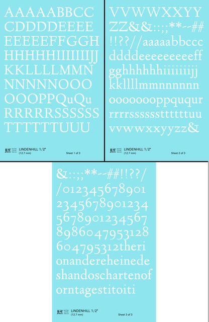 Lindenhill Letter Number Alphabet