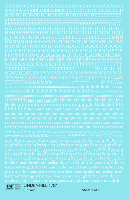 Lindenhill Letter Number Alphabet