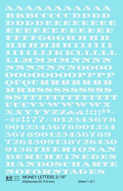 Money Letters Letter Number Alphabet