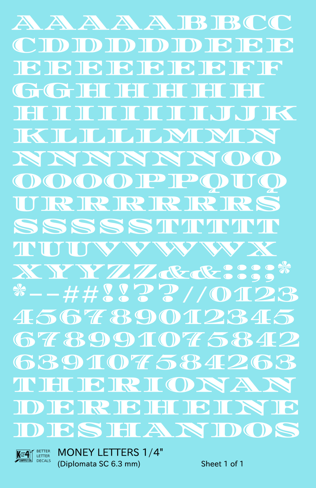Money Letters Letter Number Alphabet