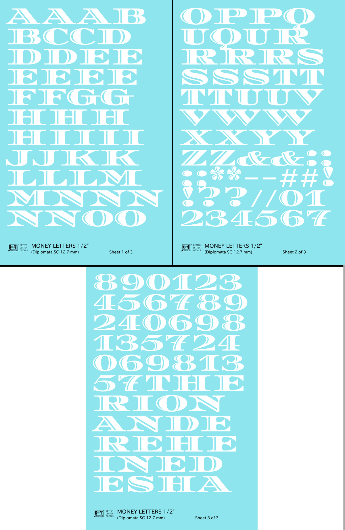 Money Letters Letter Number Alphabet