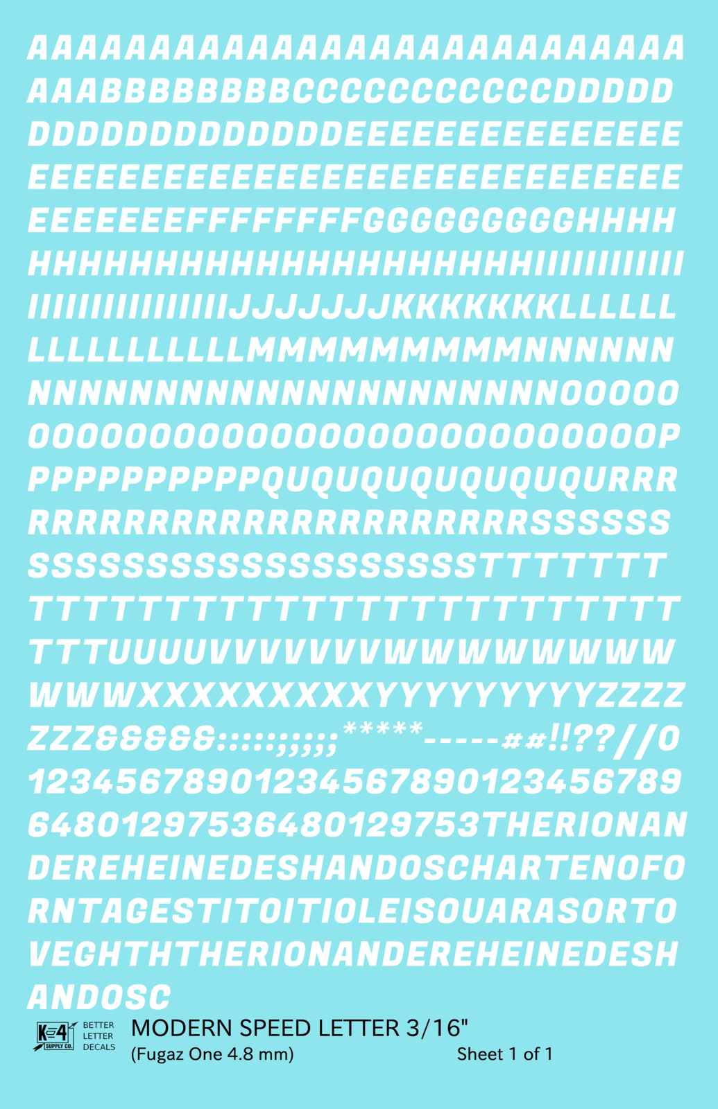 Modern Speed Letter Letter Number Alphabet