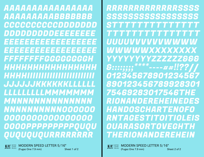 Modern Speed Letter Letter Number Alphabet