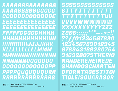 Modern Speed Letter Letter Number Alphabet