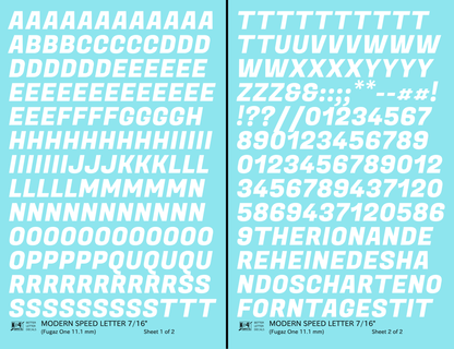 Modern Speed Letter Letter Number Alphabet