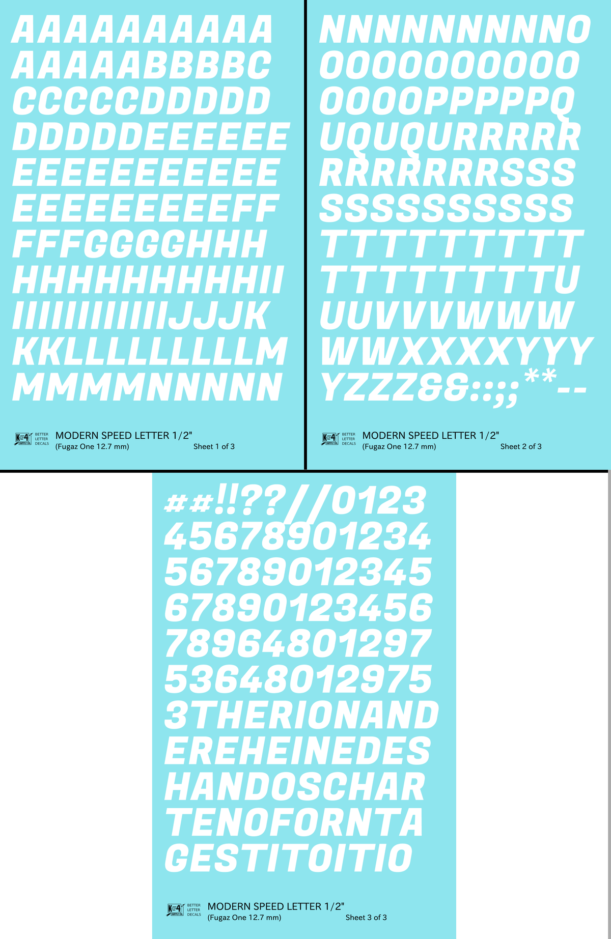 Modern Speed Letter Letter Number Alphabet