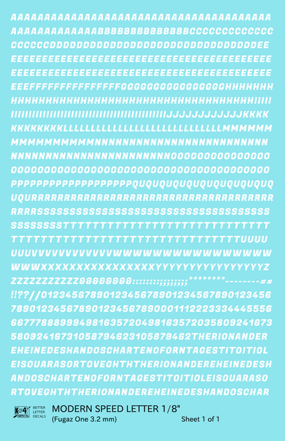 Modern Speed Letter Letter Number Alphabet