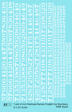 PRR Pennsylvania Style 7 Scale Inch Railroad Roman Freight Car Numbers
