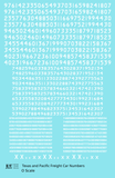 Texas and Pacific Style Numbers  White 10, 7 and 4 Inch Renumber