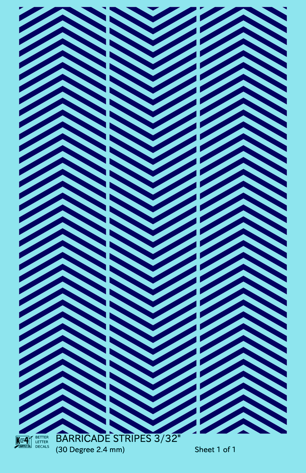 30 Degree Diagonal Barricade Stripes