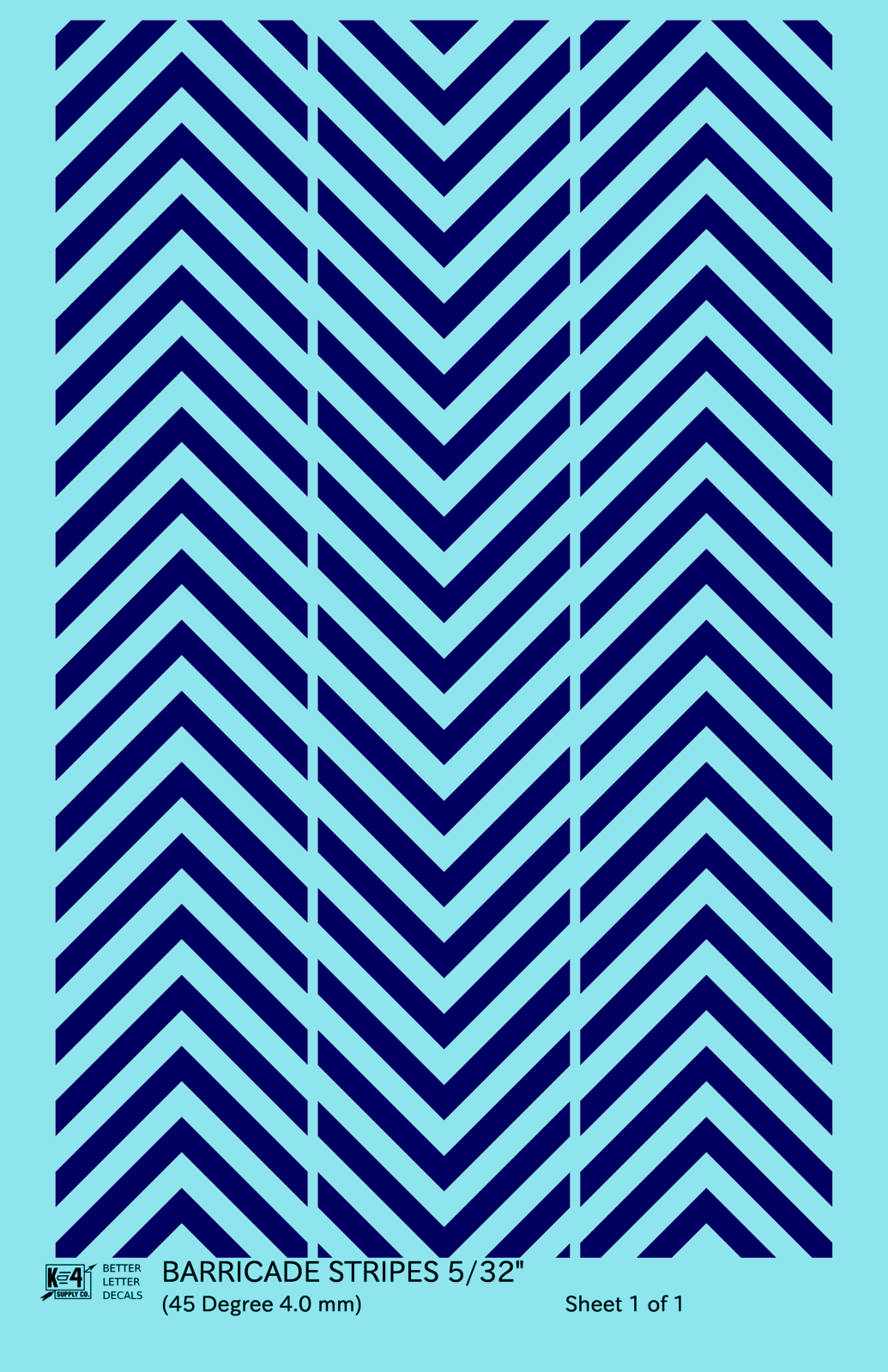 45 Degree Diagonal Barricade Stripes