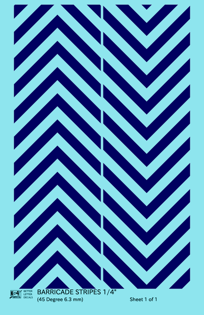 45 Degree Diagonal Barricade Stripes