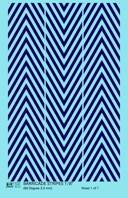 60 Degree Diagonal Barricade Stripes