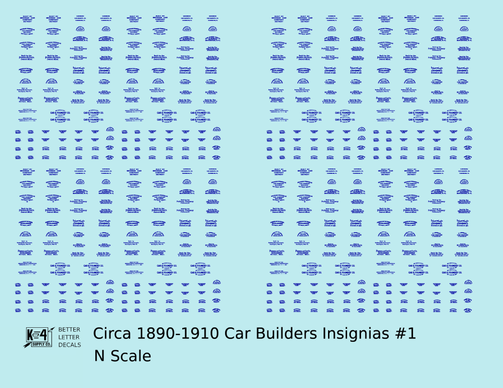 1900 Era Various Car Builder Insignias