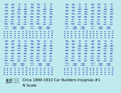 1900 Era Various Car Builder Insignias