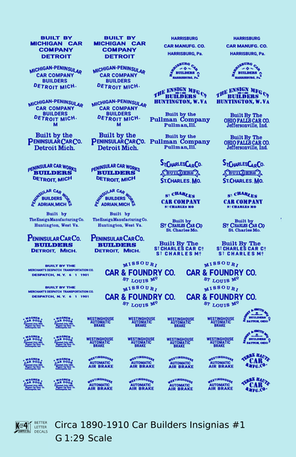 1900 Era Various Car Builder Insignias