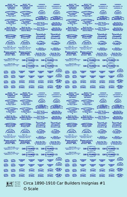 1900 Era Various Car Builder Insignias
