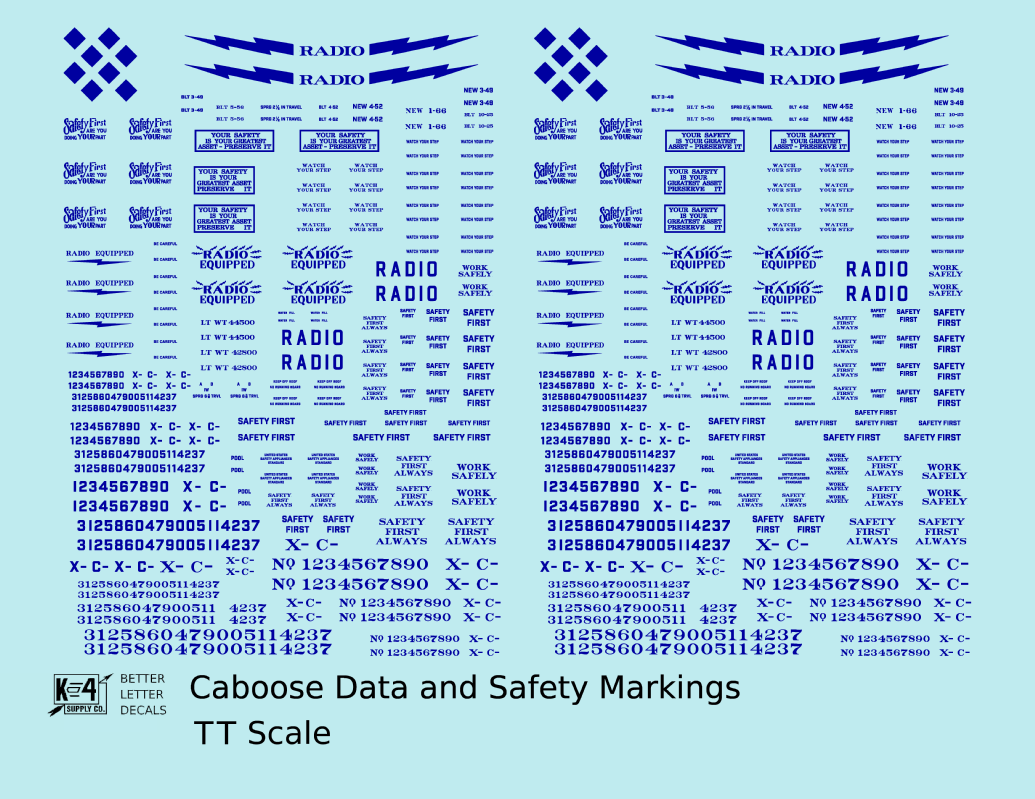 Caboose Data and Markings