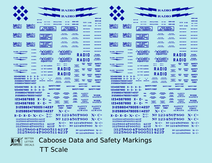 Caboose Data and Markings