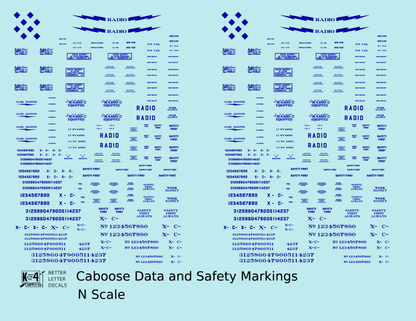 Caboose Data and Markings