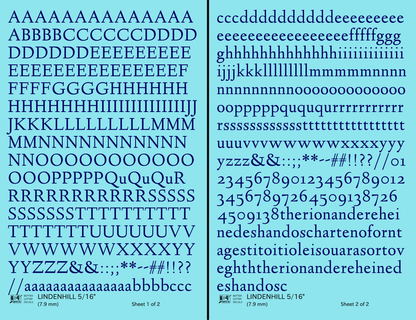 Lindenhill Letter Number Alphabet